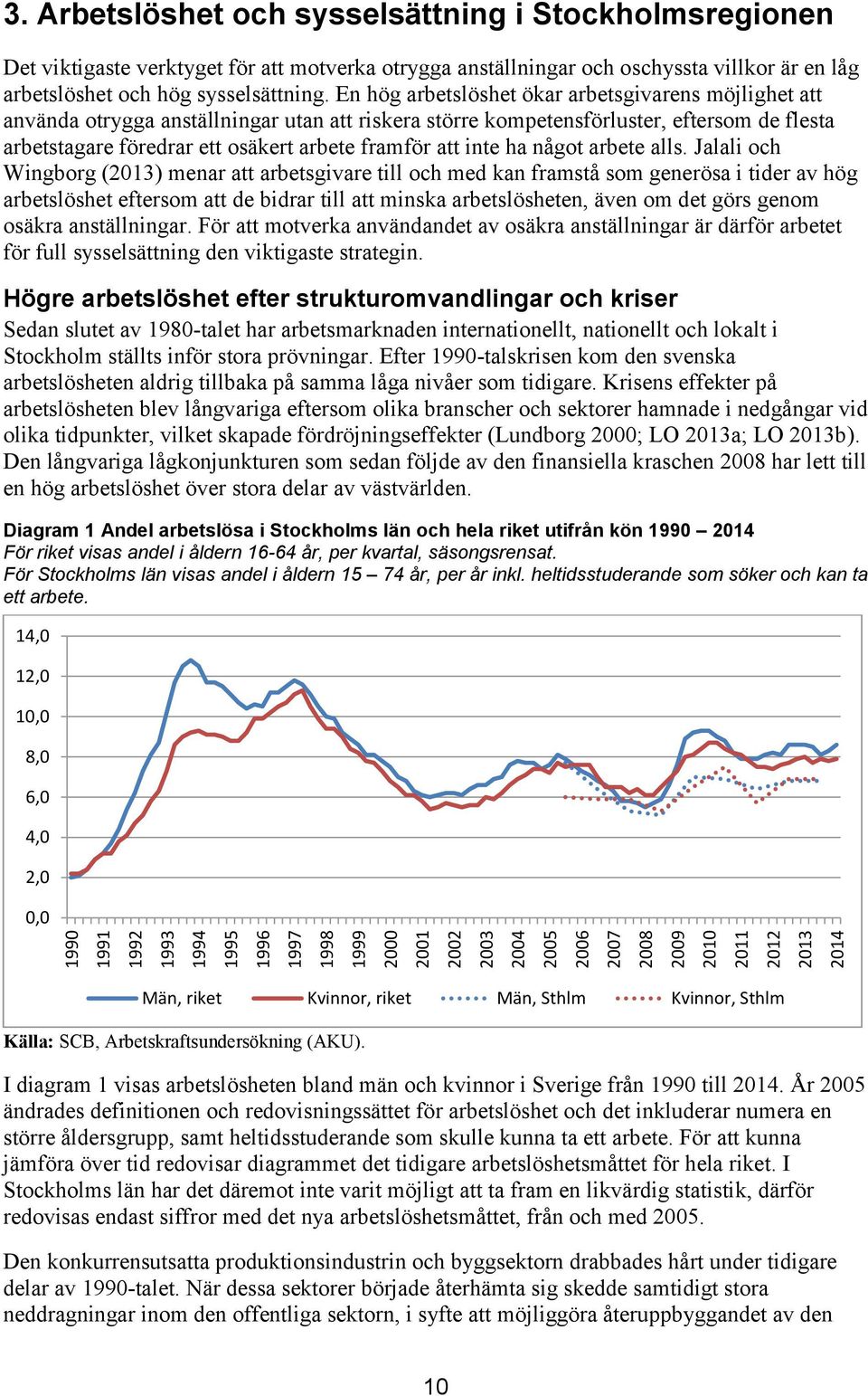 inte ha något arbete alls.