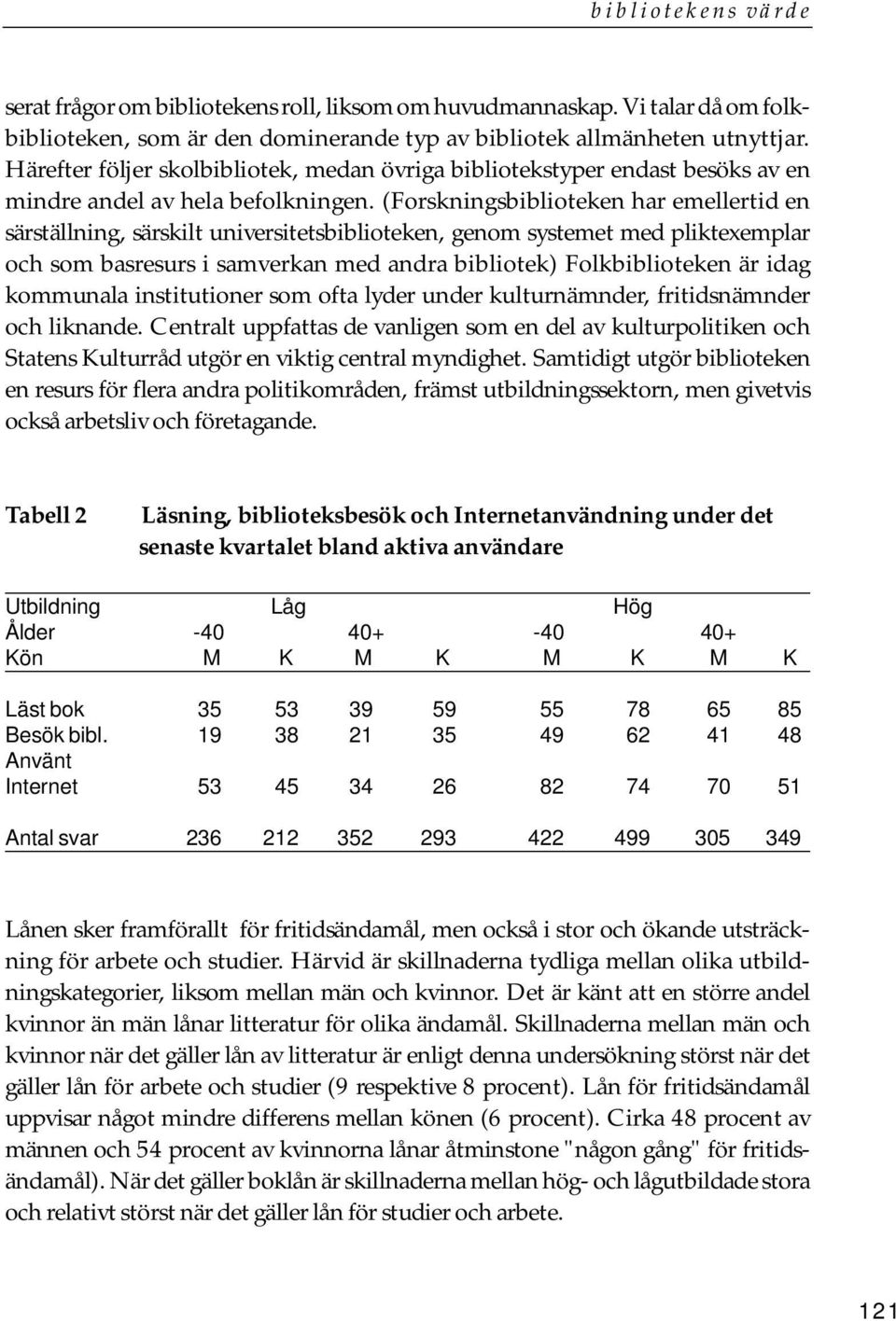 (Forskningsbiblioteken har emellertid en särställning, särskilt universitetsbiblioteken, genom systemet med pliktexemplar och som basresurs i samverkan med andra bibliotek) Folkbiblioteken är idag