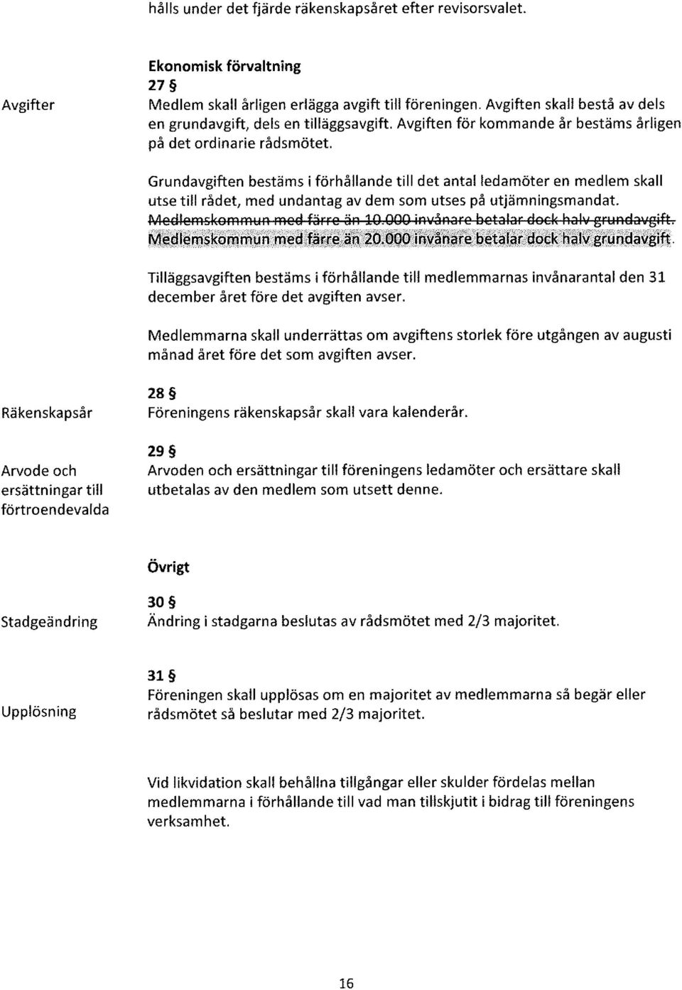Grundavgiften bestäms i förhållande till det antal ledamöter en medlem skall utse till rådet, med undantag av dem som utses på utjämningsmandat. MeeleR'l51(9R'1R'1~R R'lee färre är lq.qqq ir,.