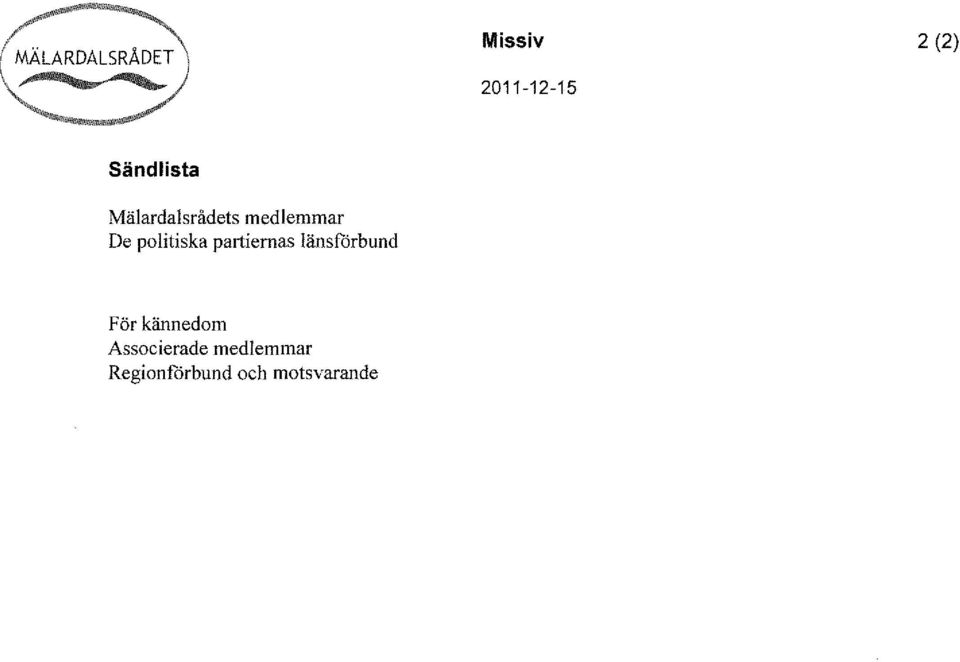 politiska partiernas länsförbund F ör