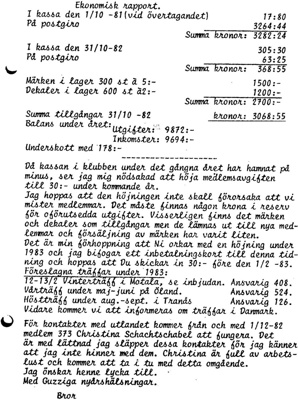 f(.lr.onojt: 2100:- fvwnojt: 3068: 55 Vå ka.6.6an i klubben u.mejt dd gångna å./ld hajt hamna.t på, e jag mig nöd6akad att höja meätavgi6en.till 3 O : - W1deJt kommande åjt. Jag hoppa.