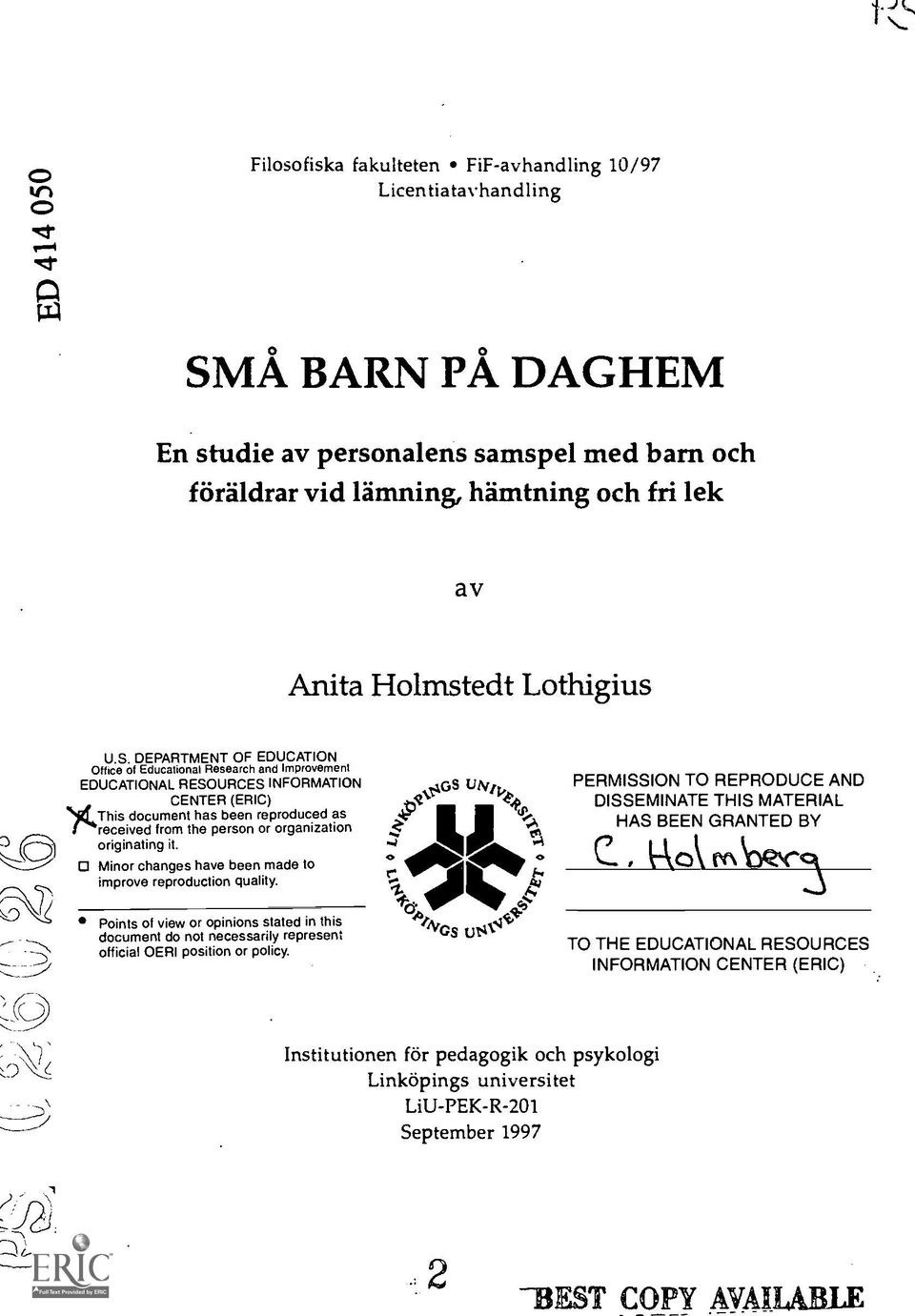 1/4144This document has been reproduced as received from the person or organization originating it. Minor changes have been made to improve reproduction quality. 1.