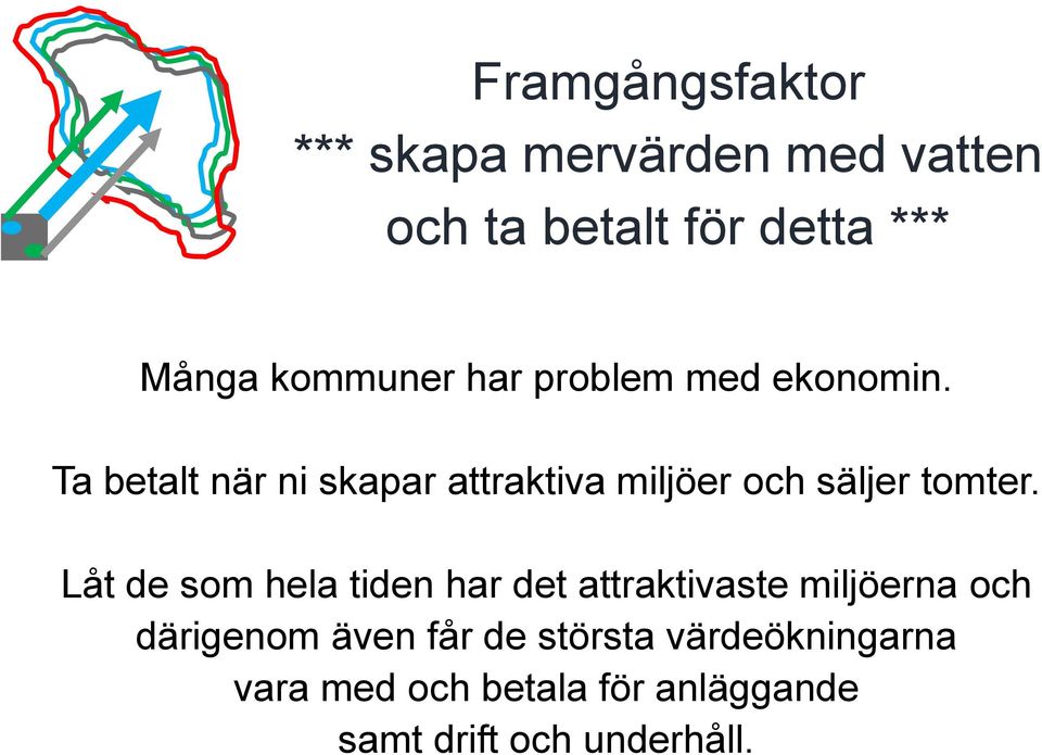 Ta betalt när ni skapar attraktiva miljöer och säljer tomter.