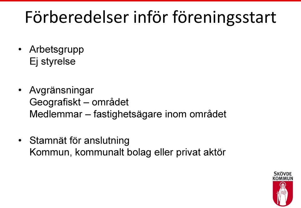 Medlemmar fastighetsägare inom området Stamnät