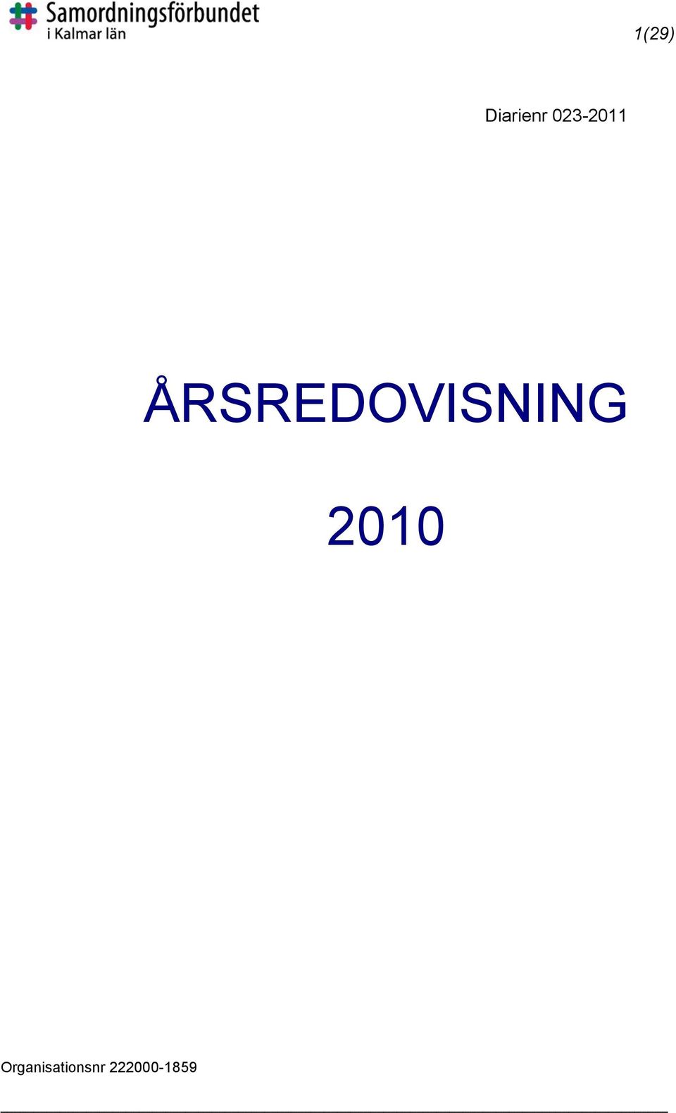 ÅRSREDOVISNING