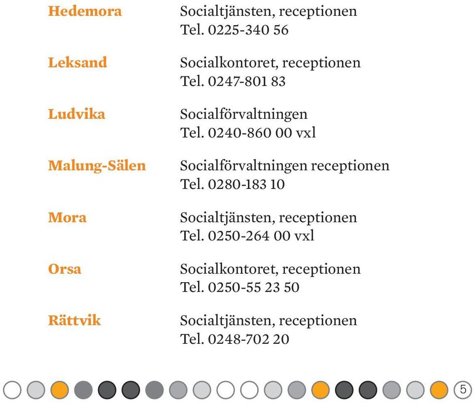 0240-860 00 vxl Socialförvaltningen receptionen Tel.