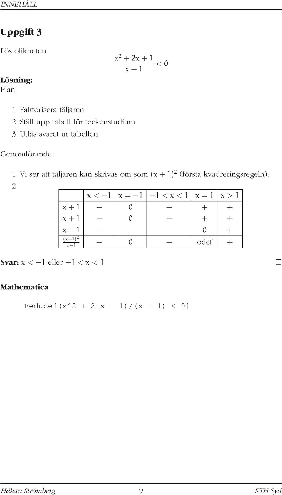 2 (första kvadreringsregeln.