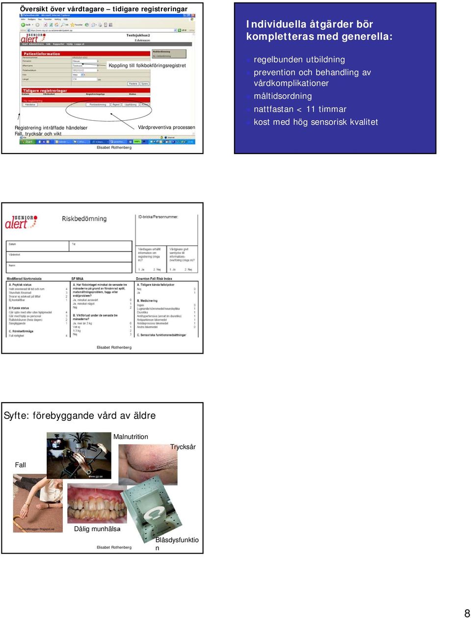 utbildning prevention och behandling av vårdkomplikationer måltidsordning nattfastan < 11 timmar kost med hög sensorisk