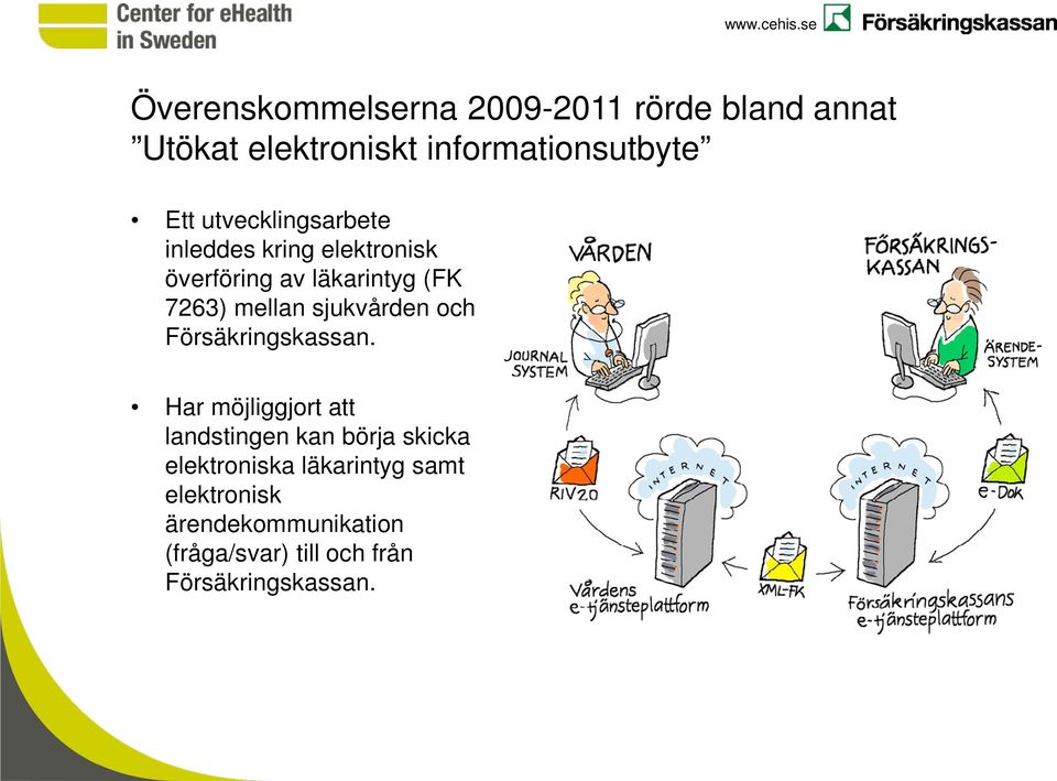 sjukvården och Försäkringskassan.