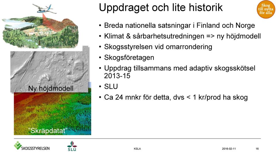 Skogsstyrelsen vid omarrondering Skogsföretagen Uppdrag tillsammans med