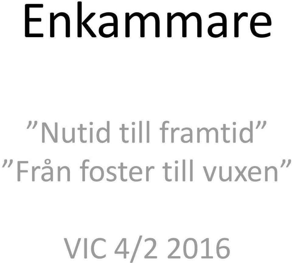 Från foster