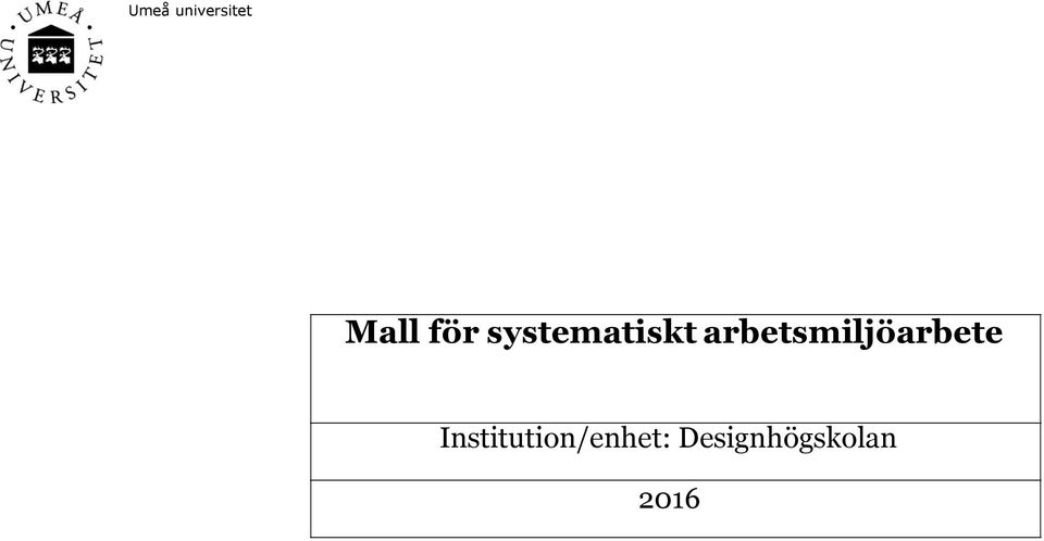 arbetsmiljöarbete