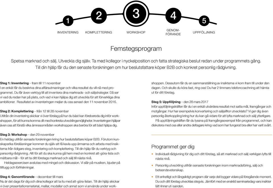 Till din hjälp får du den senaste forskningen om hur beslutsfattare köper B2B och konkret personlig rådgivning.