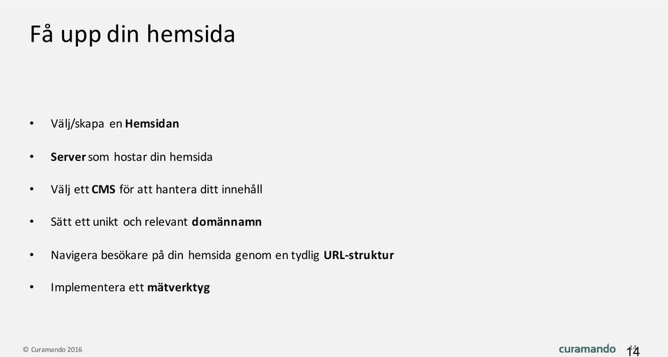 och relevant domännamn Navigera besökare på din hemsida genom en