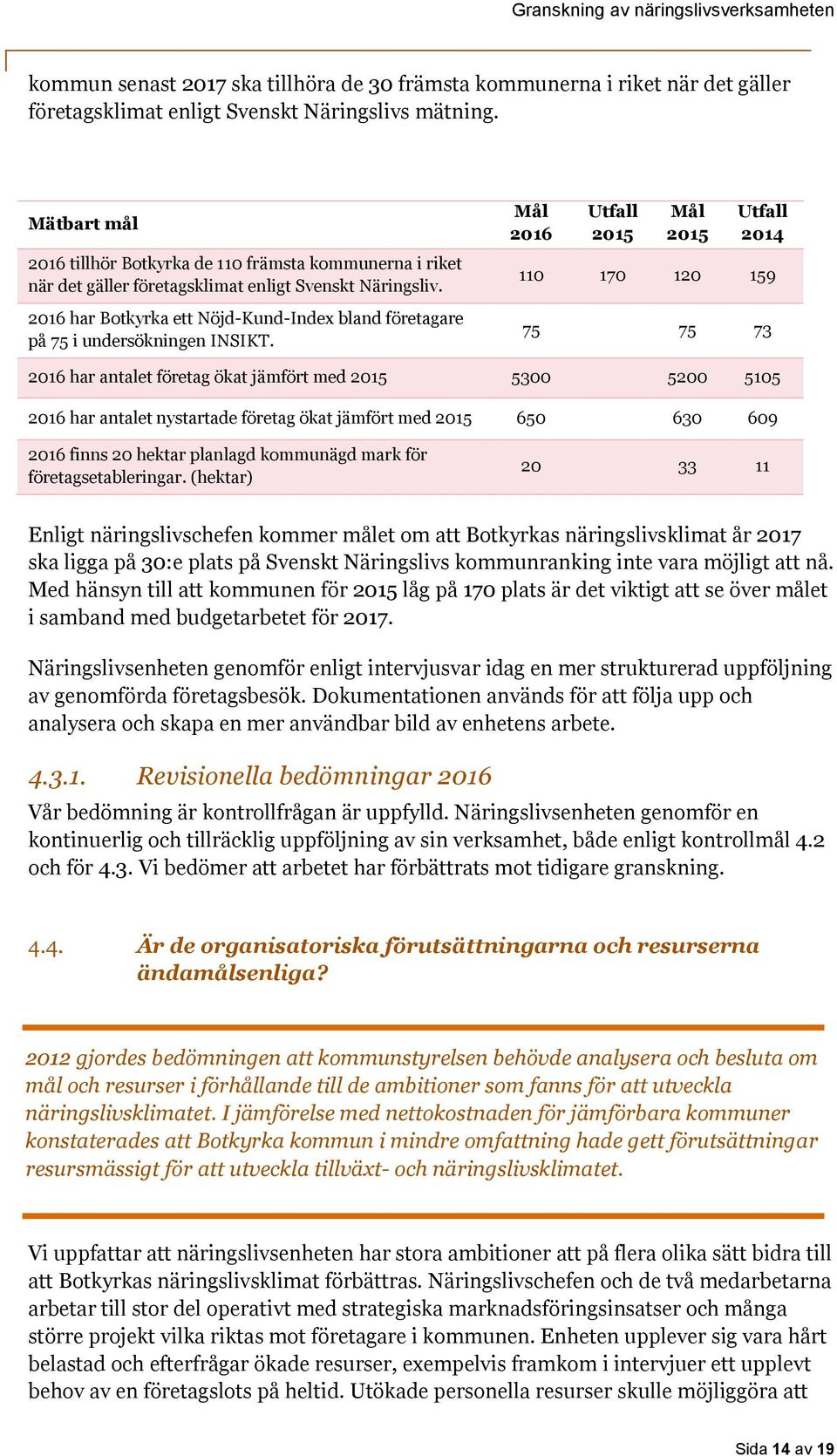 2016 har Botkyrka ett Nöjd-Kund-Index bland företagare på 75 i undersökningen INSIKT.