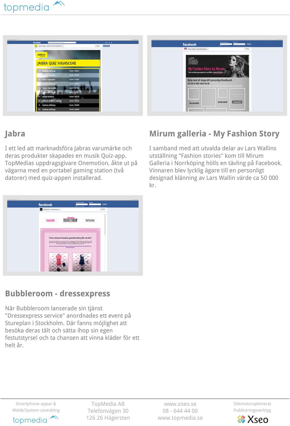 I samband med att utvalda delar av Lars Wallins utställning "Fashion stories" kom till Mirum Galleria i Norrköping hölls en tävling på Facebook.