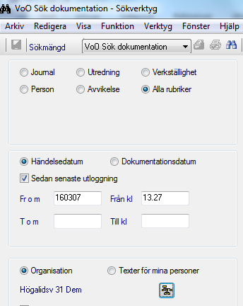 Ny dokumentation på min enhet 1.