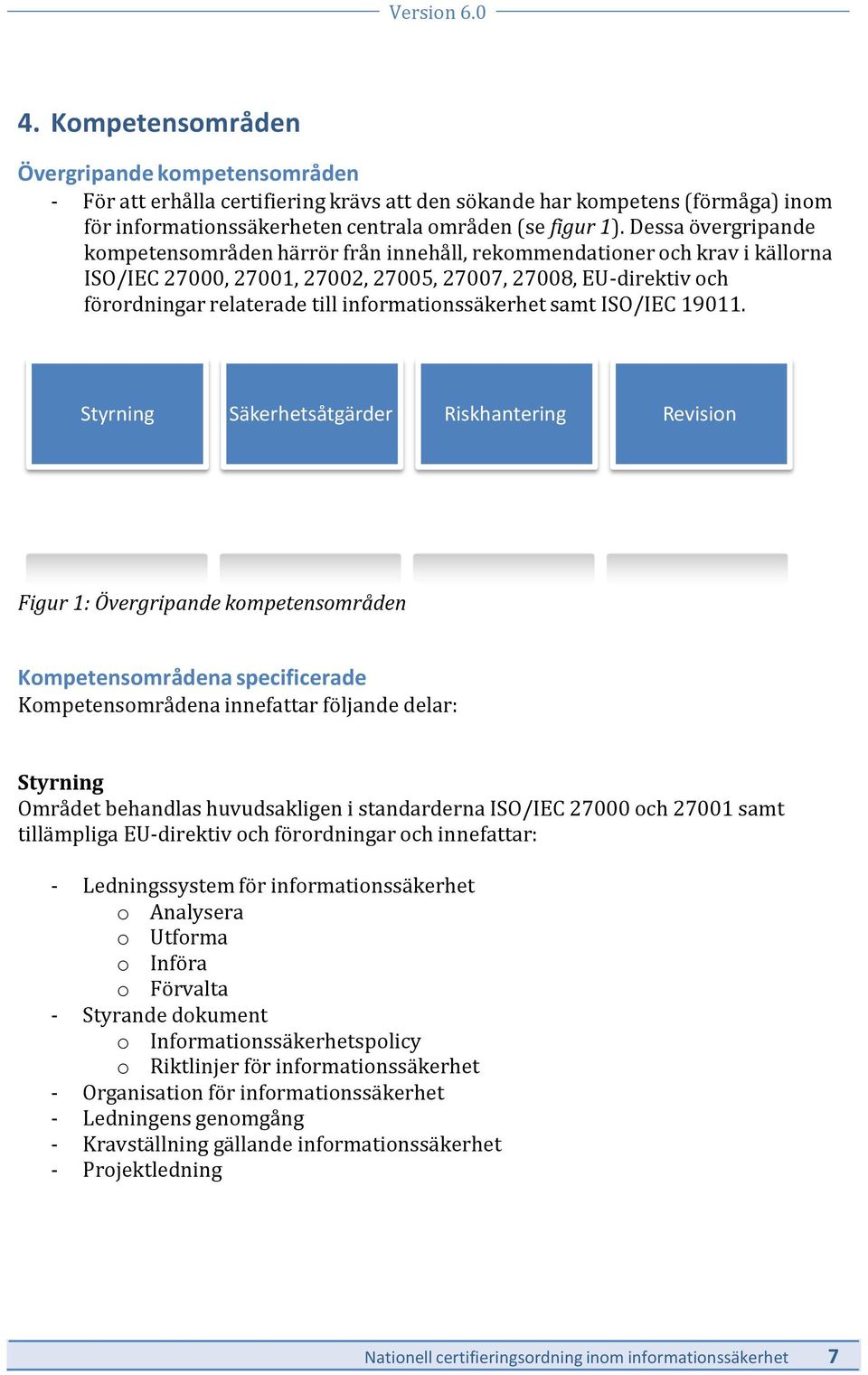 informationssäkerhet samt ISO/IEC 19011.