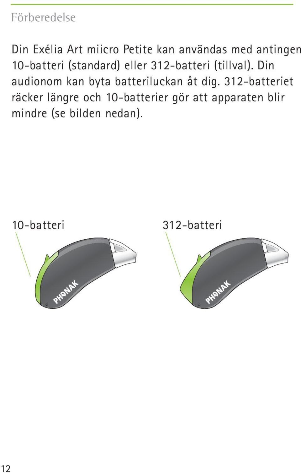 Din audionom kan byta batteriluckan åt dig.