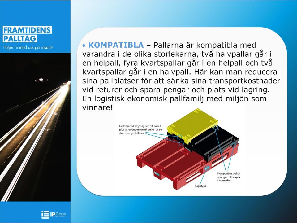 Här kan man reducera sina pallplatser för att sänka sina transportkostnader vid returer