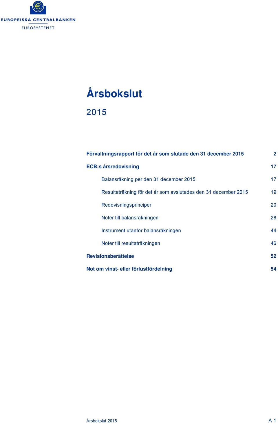 Redovisningsprinciper 20 Noter till balansräkningen 28 Instrument utanför balansräkningen 44 Noter