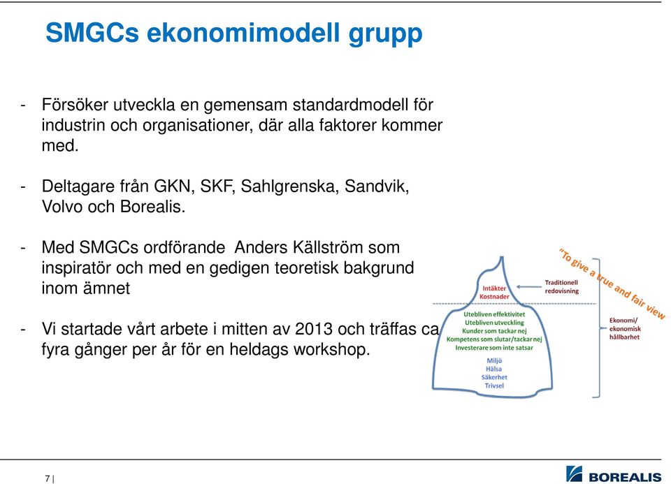 - Deltagare från GKN, SKF, Sahlgrenska, Sandvik, Volvo och Borealis.