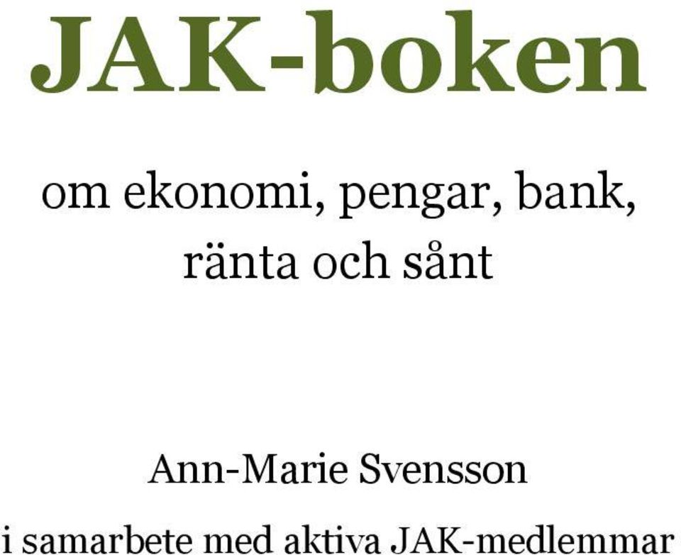 sånt Ann-Marie Svensson i