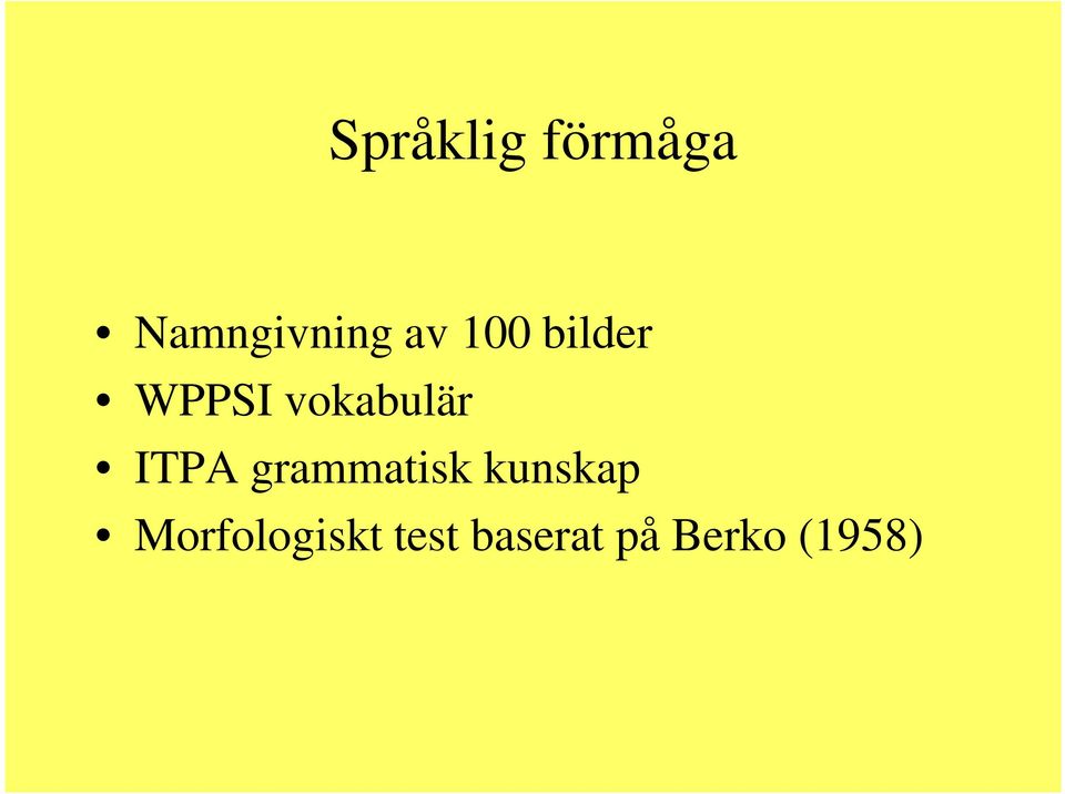 ITPA grammatisk kunskap