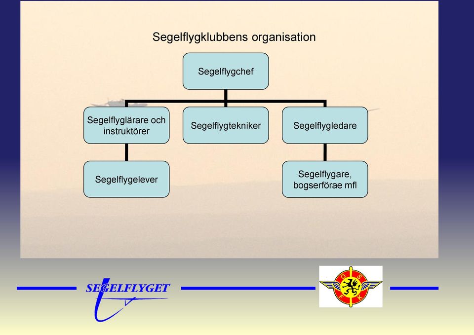 instruktörer Segelflygtekniker