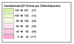 30 6. Konkurrens Försäljningsströmmar sällanköpsvaror Av diagrammet framgår att Karlstad drar till sig köpkraft från i stort sett alla