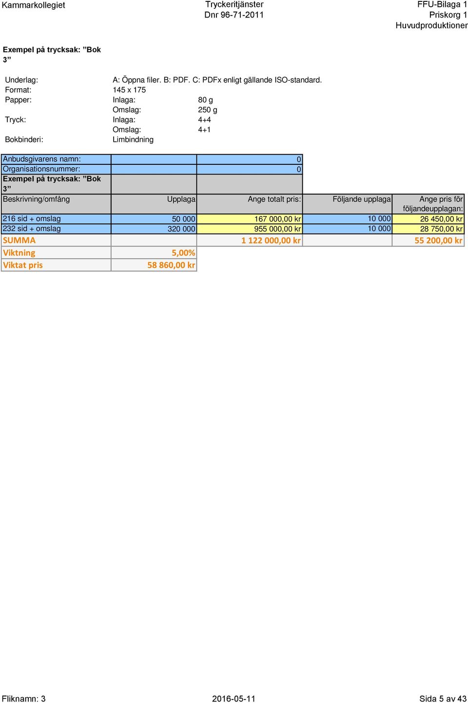 + omslag 50 000 167 000,00 kr 10 000 26 450,00 kr 232 sid + omslag 320 000 955 000,00 kr 10 000 28