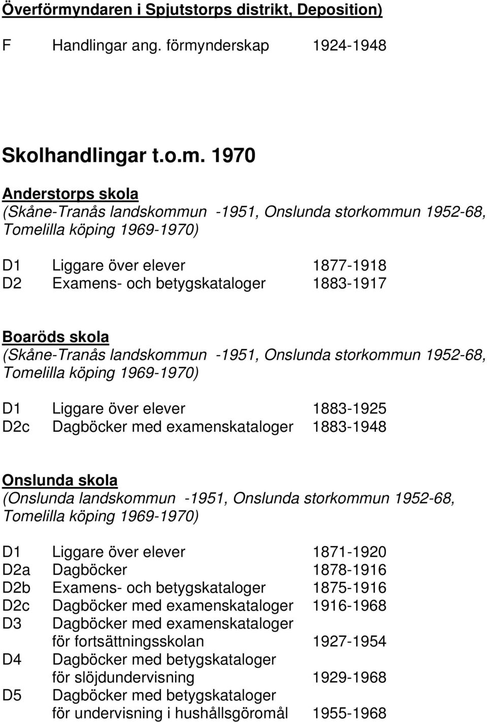 nderskap 1924-1948 Skolhandlingar t.o.m.