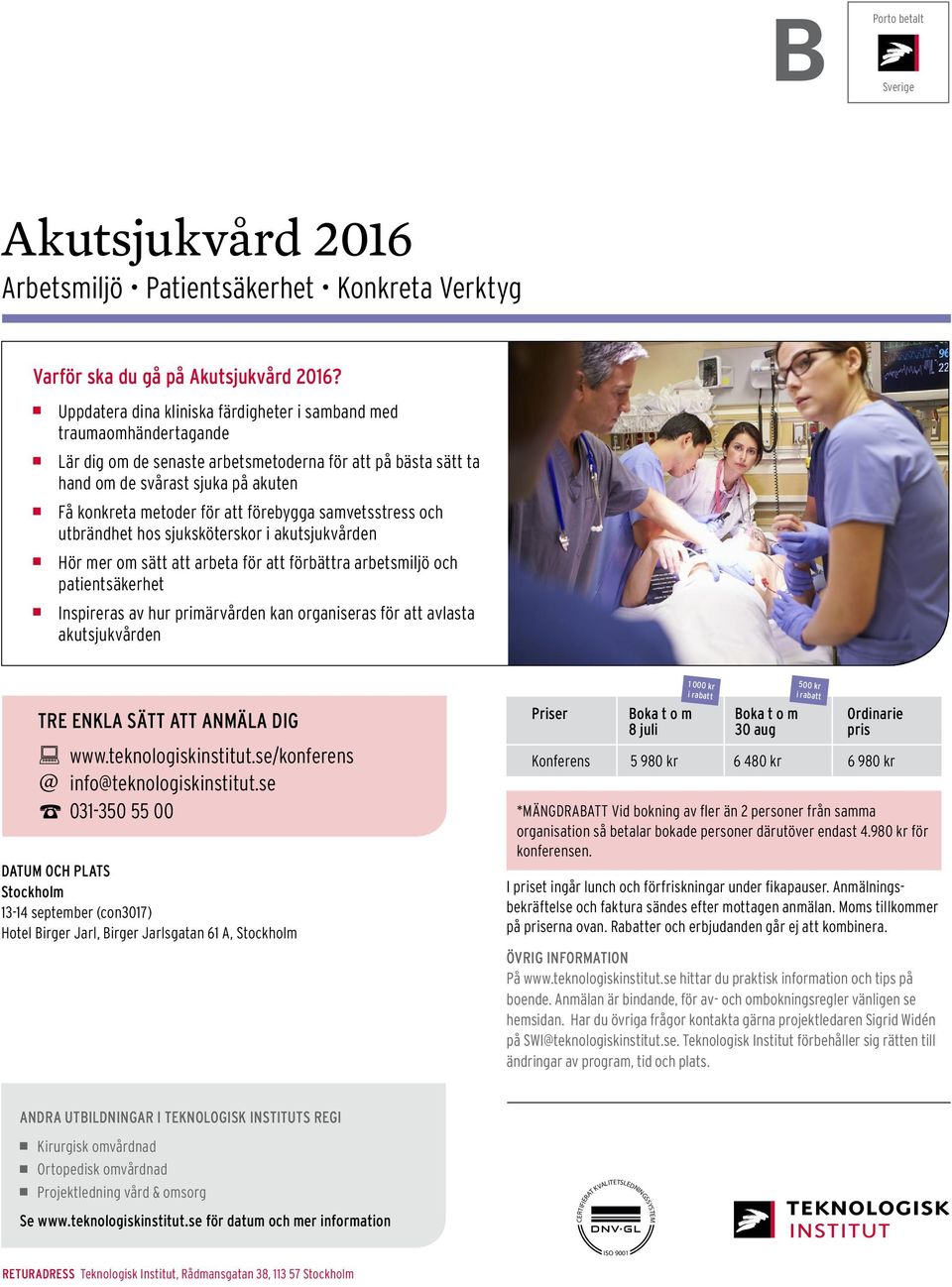 förebygga samvetsstress och utbrändhet hos sjuksköterskor i Hör mer om sätt att arbeta för att förbättra arbetsmiljö och patientsäkerhet Inspireras av hur primärvården kan organiseras för att avlasta