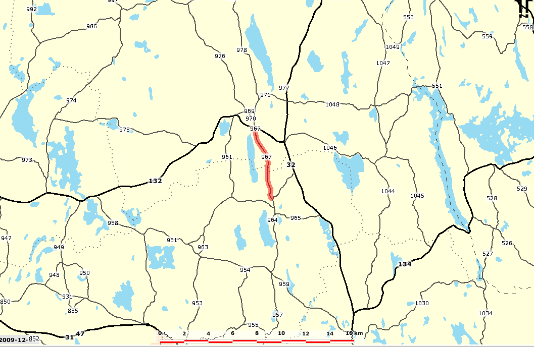 År 2011 utsågs: Väg GPS start GPS slut Trafik Avsnitt/Kommun G693, Jät Kalvsvik E: 489466 E: 486691 ÅDT: 259 4440044 16/32 + 8/11, BE65R, utförd 2010 N: 6282733 N: 6284540 Tung: 6,6 Växjö F1047(3),