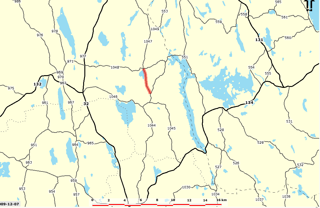 Kontrollsträckor som utsågs 2009: Figur 2.