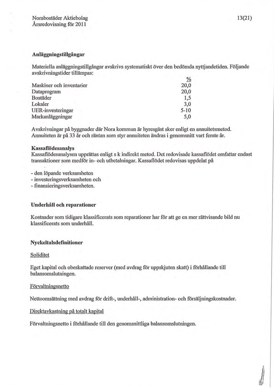 är hyresgäst sker enligt en aunuitetsmetod. Annuiteten är på 33 år och räntan som styr aluluiteten ändras i genomsnitt vart femte år.