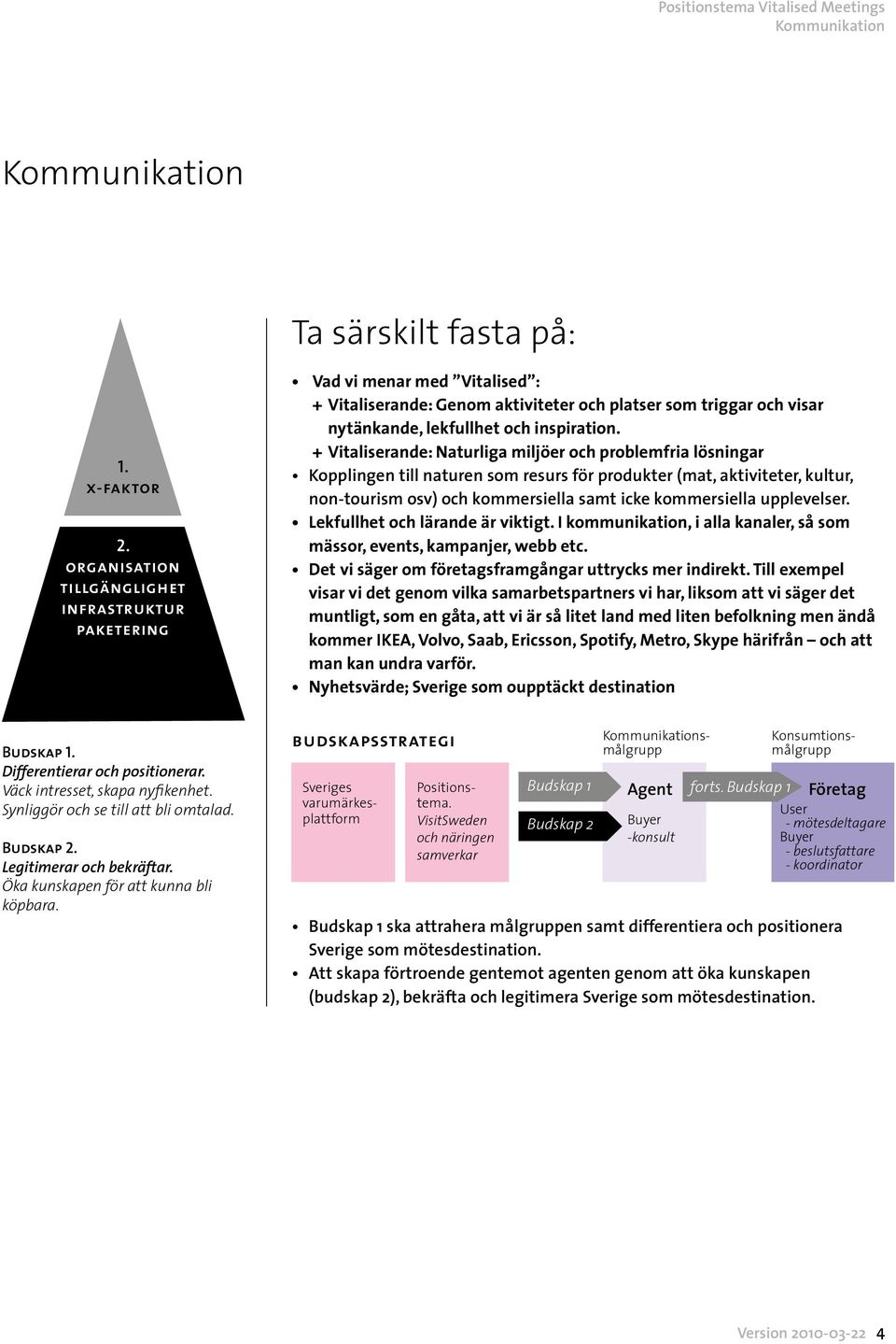 + Vitaliserande: Naturliga miljöer och problemfria lösningar Kopplingen till naturen som resurs för produkter (mat, aktiviteter, kultur, non-tourism osv) och kommersiella samt icke kommersiella