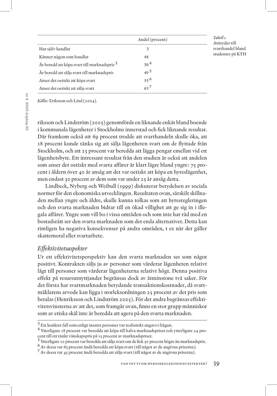 riksson och Lindström (2005) genomförde en liknande enkät bland boende i kommunala lägenheter i Stockholms innerstad och fick liknande resultat.