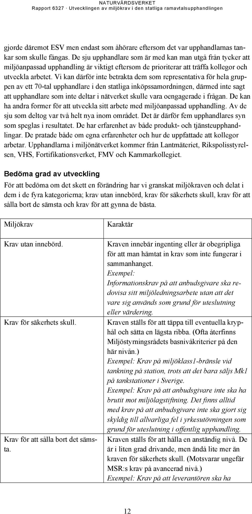 Vi kan därför inte betrakta dem som representativa för hela gruppen av ett 70-tal upphandlare i den statliga inköpssamordningen, därmed inte sagt att upphandlare som inte deltar i nätverket skulle