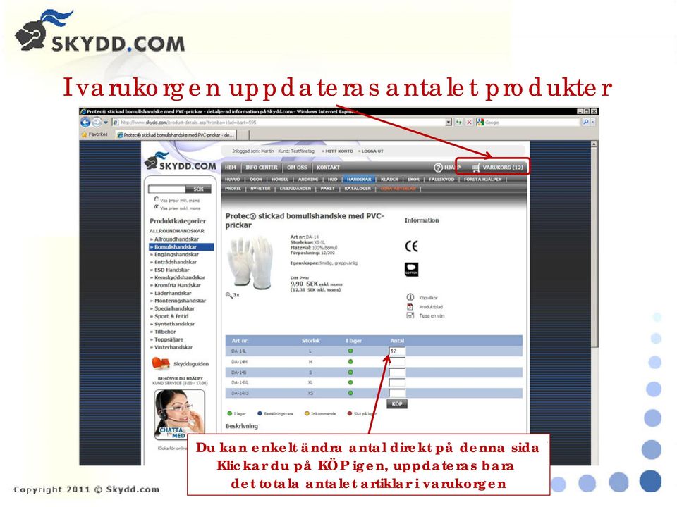 sida Klickar du på KÖP igen, uppdateras