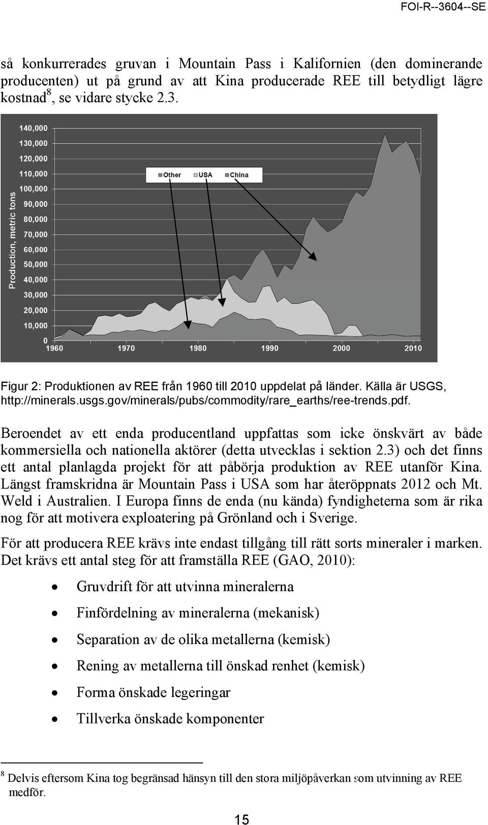 Beroendet av ett enda producentland uppfattas som icke önskvärt av både kommersiella och nationella aktörer (detta utvecklas i sektion 2.