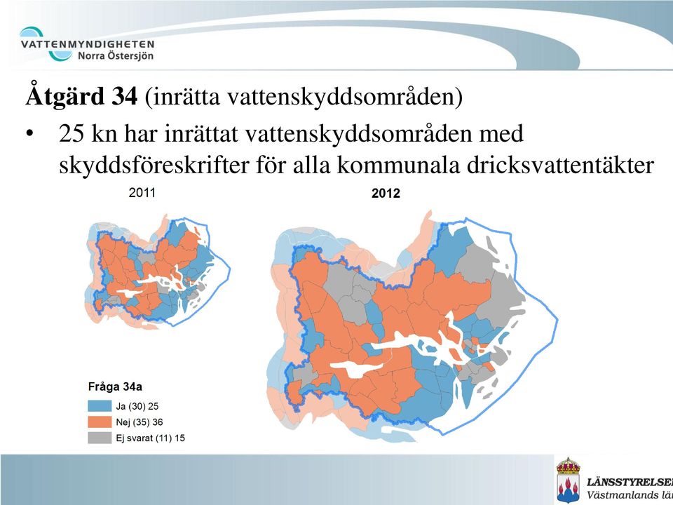 inrättat vattenskyddsområden med