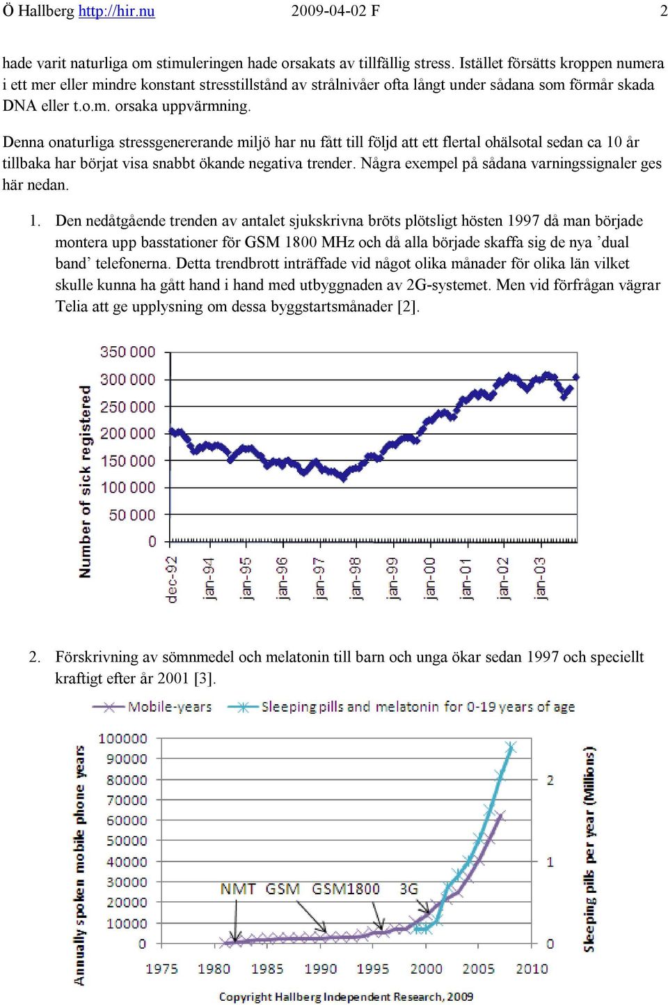 Denna onaturliga stressgenererande miljö har nu fått till följd att ett flertal ohälsotal sedan ca 10 år tillbaka har börjat visa snabbt ökande negativa trender.