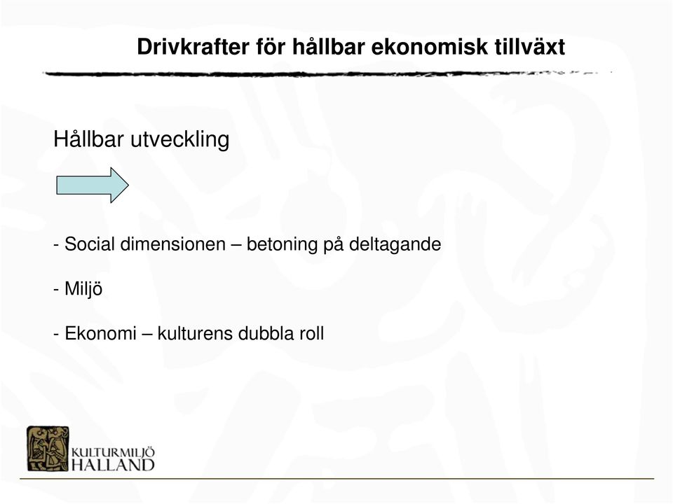 dimensionen betoning på deltagande -