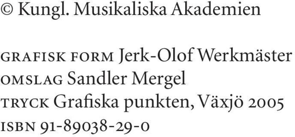 Jerk-Olof Werkmäster omslag