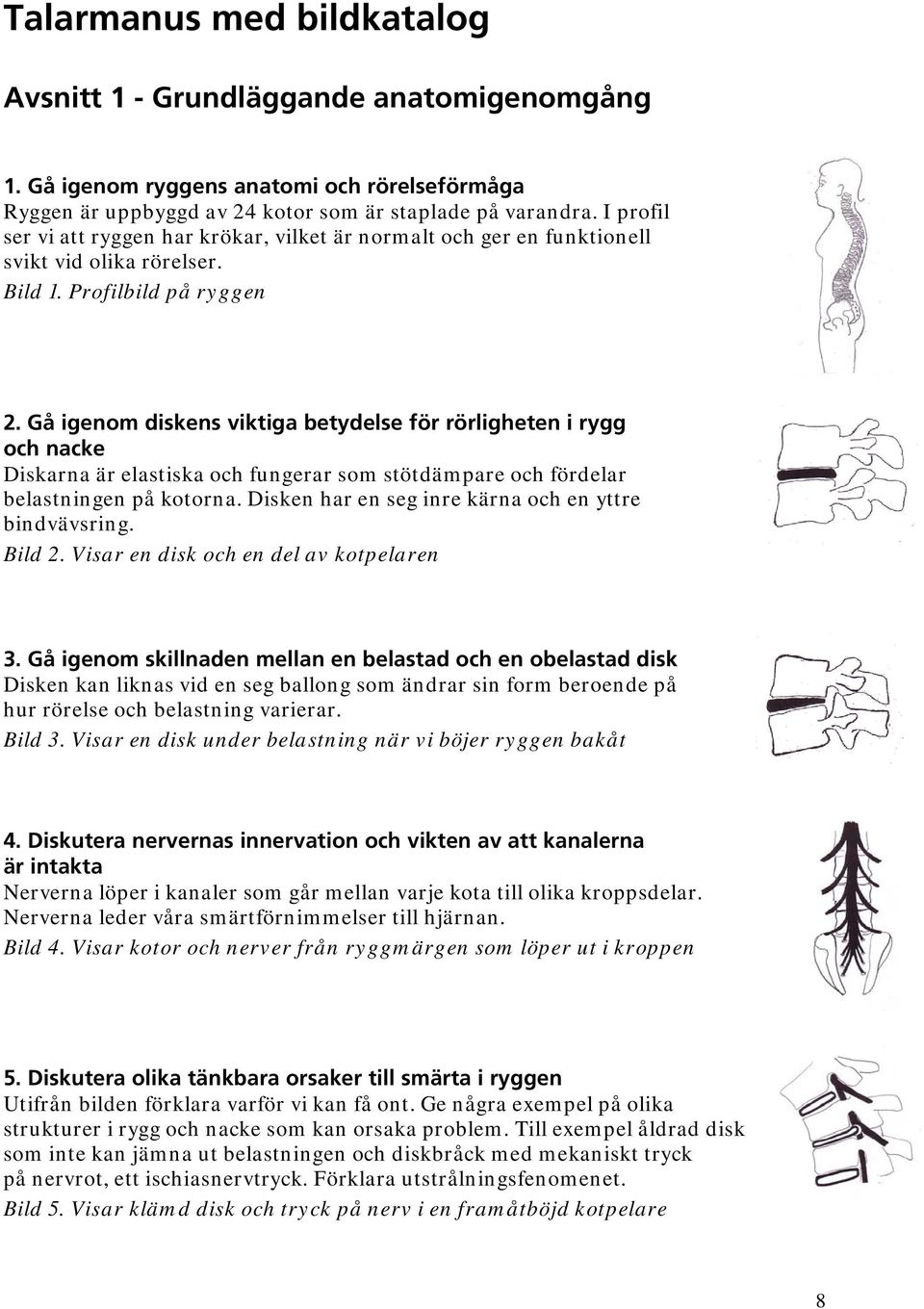 Gå igenom diskens viktiga betydelse för rörligheten i rygg och nacke Diskarna är elastiska och fungerar som stötdämpare och fördelar belastningen på kotorna.