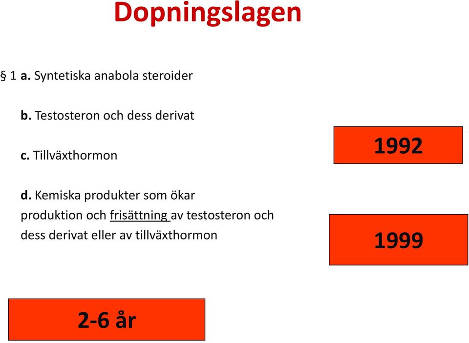 Kemiska produkter som ökar produktion och frisättning av