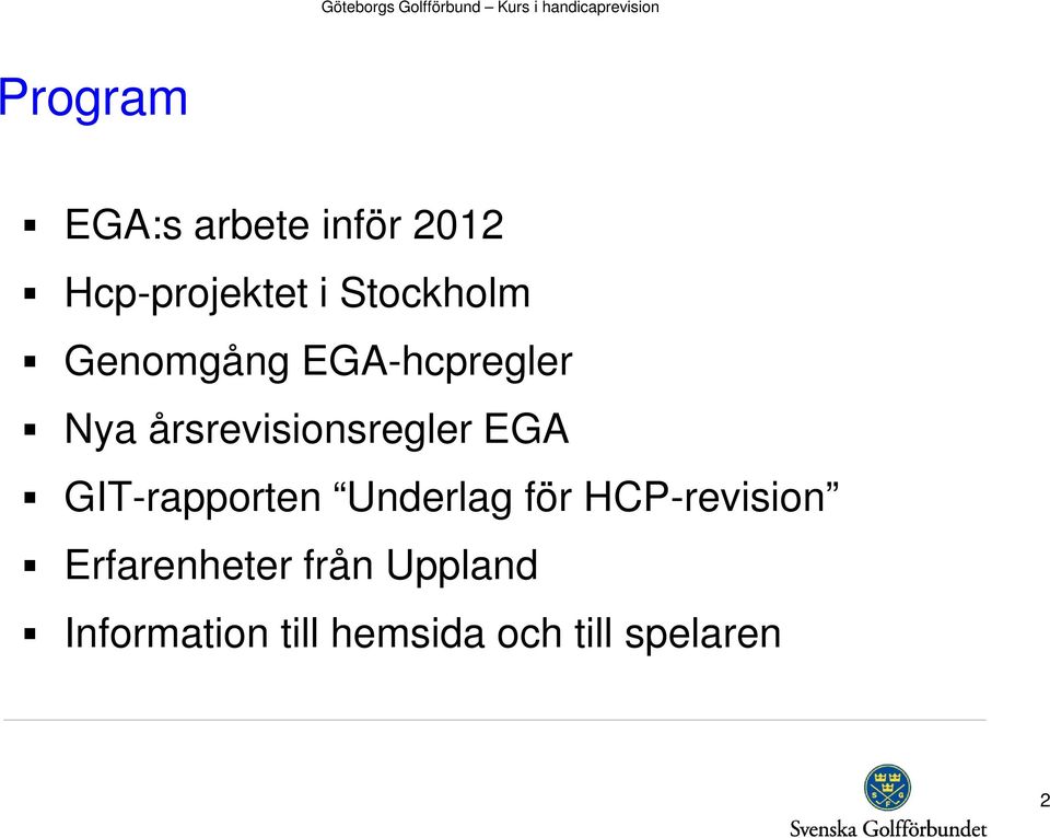 årsrevisionsregler EGA GIT-rapporten Underlag för