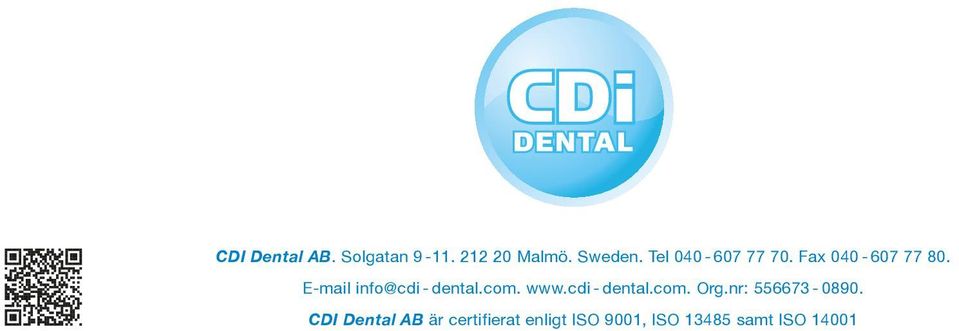 E-mail info@cdi - dental.com. www.cdi - dental.com. Org.