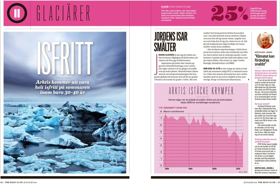 ISFRITT Arktis kommer att vara helt isfritt på sommaren inom bara 30 40 år JORDENS ISAR SMÄLTER JORDENS GLACIÄRER är på väg att smälta ner.